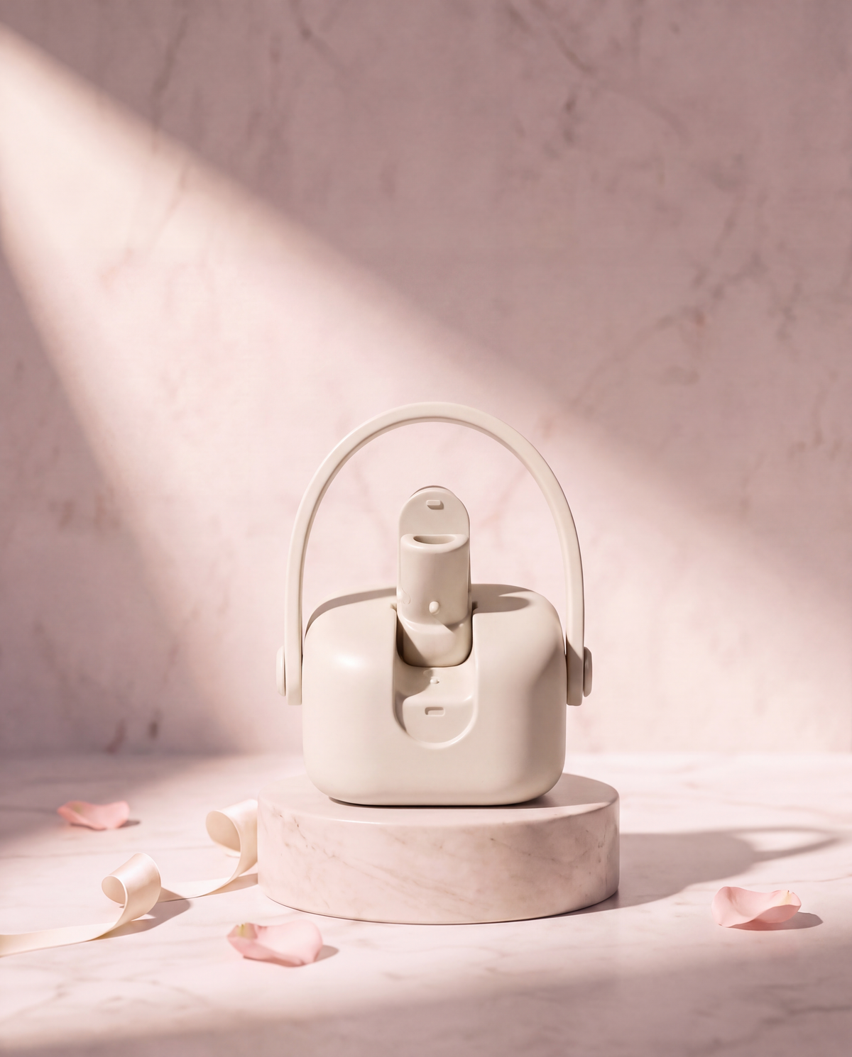 LUNE Bottle with the flip-top spout open, seen from the front